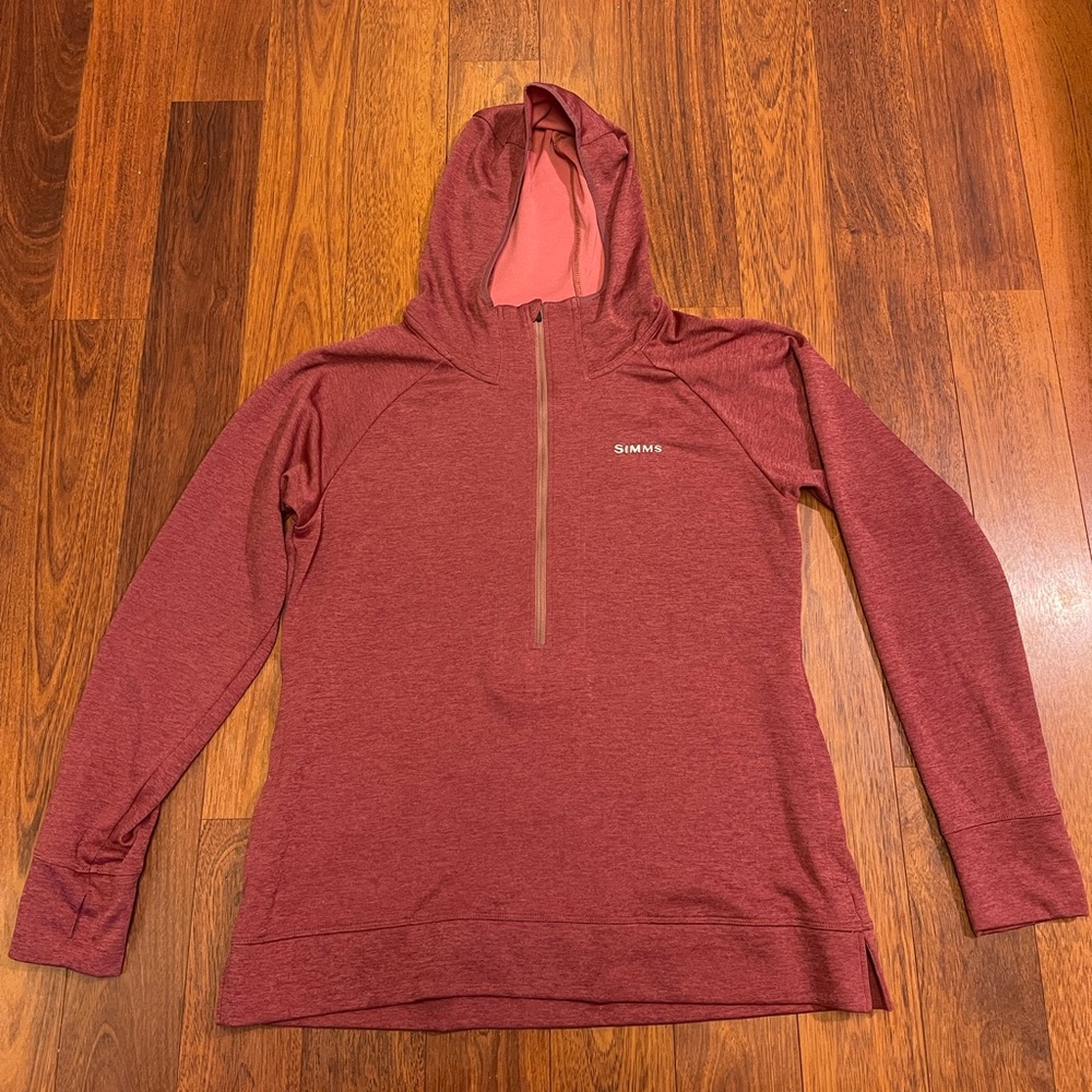 Simms Women's Red Pullover Bugstopper Insect Shie… - image 2